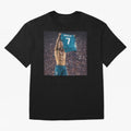 Ronaldo Holding Number Seven Shirt Oversized T-Shirt Showcase the FIFA World Cup 2026 USA Canada Mexico Journey through CR7 and Messi Highlights, Germany Pride, Football Passion, Legendary Performances, Festival Vibes and Supporter Community;