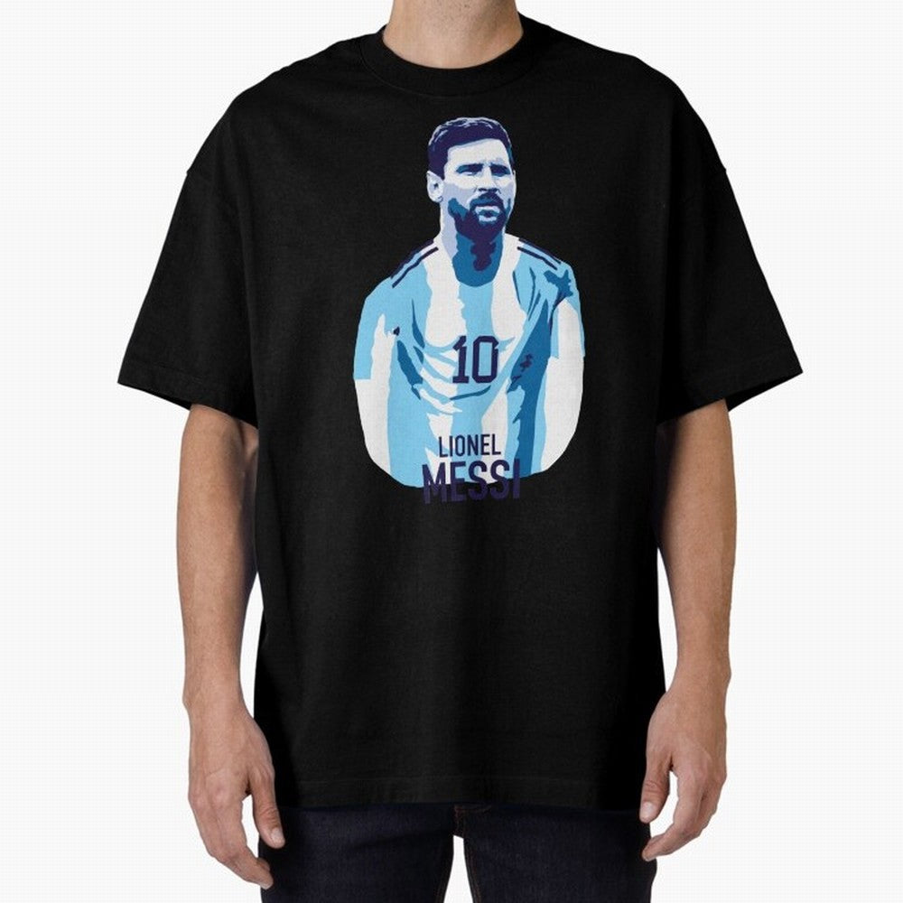 Messi Oversized T-Shirt Discover the FIFA World Cup 2026 Group Stage Journey through Mbappe and Neymar Highlights, Netherlands Pride, Football Passion, Legendary Performances, Festival Vibes and Supporter Community; Great for Watch Parties, Sports