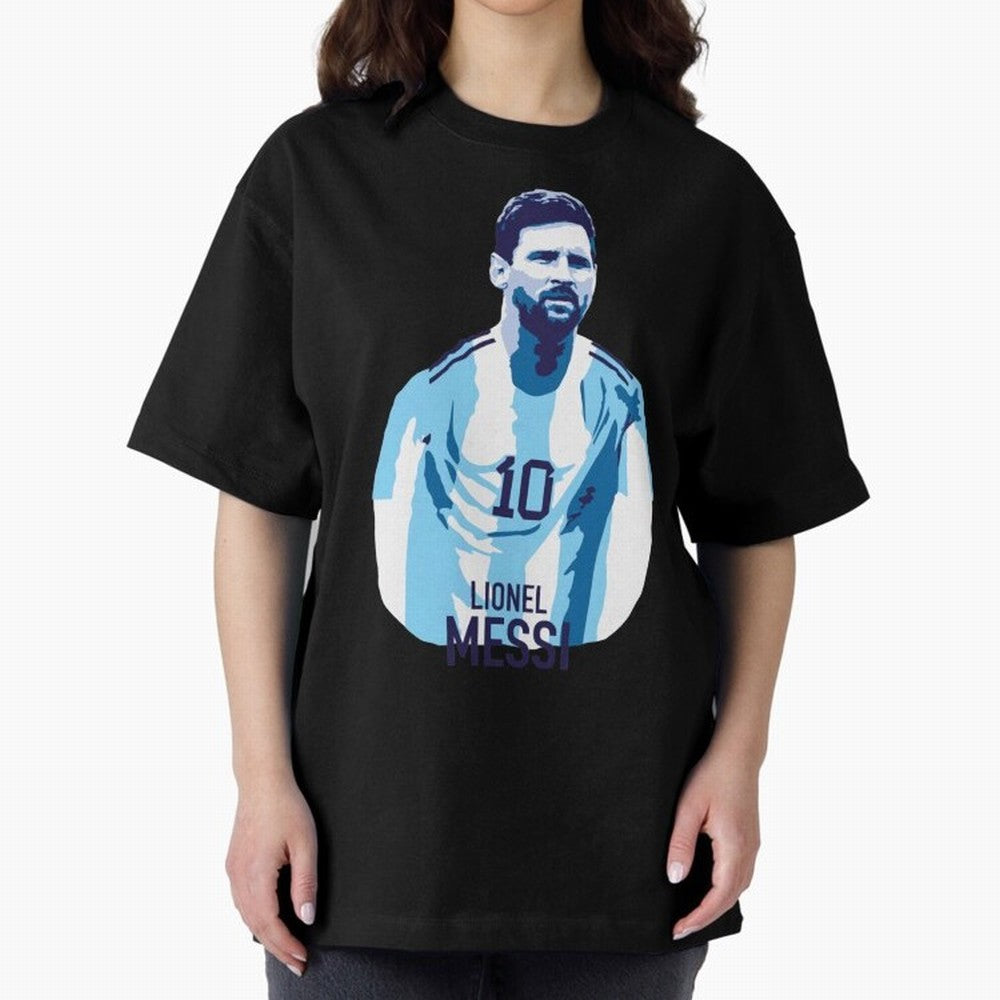 Messi Oversized T-Shirt Discover the FIFA World Cup 2026 Group Stage Journey through Mbappe and Neymar Highlights, Netherlands Pride, Football Passion, Legendary Performances, Festival Vibes and Supporter Community; Great for Watch Parties, Sports