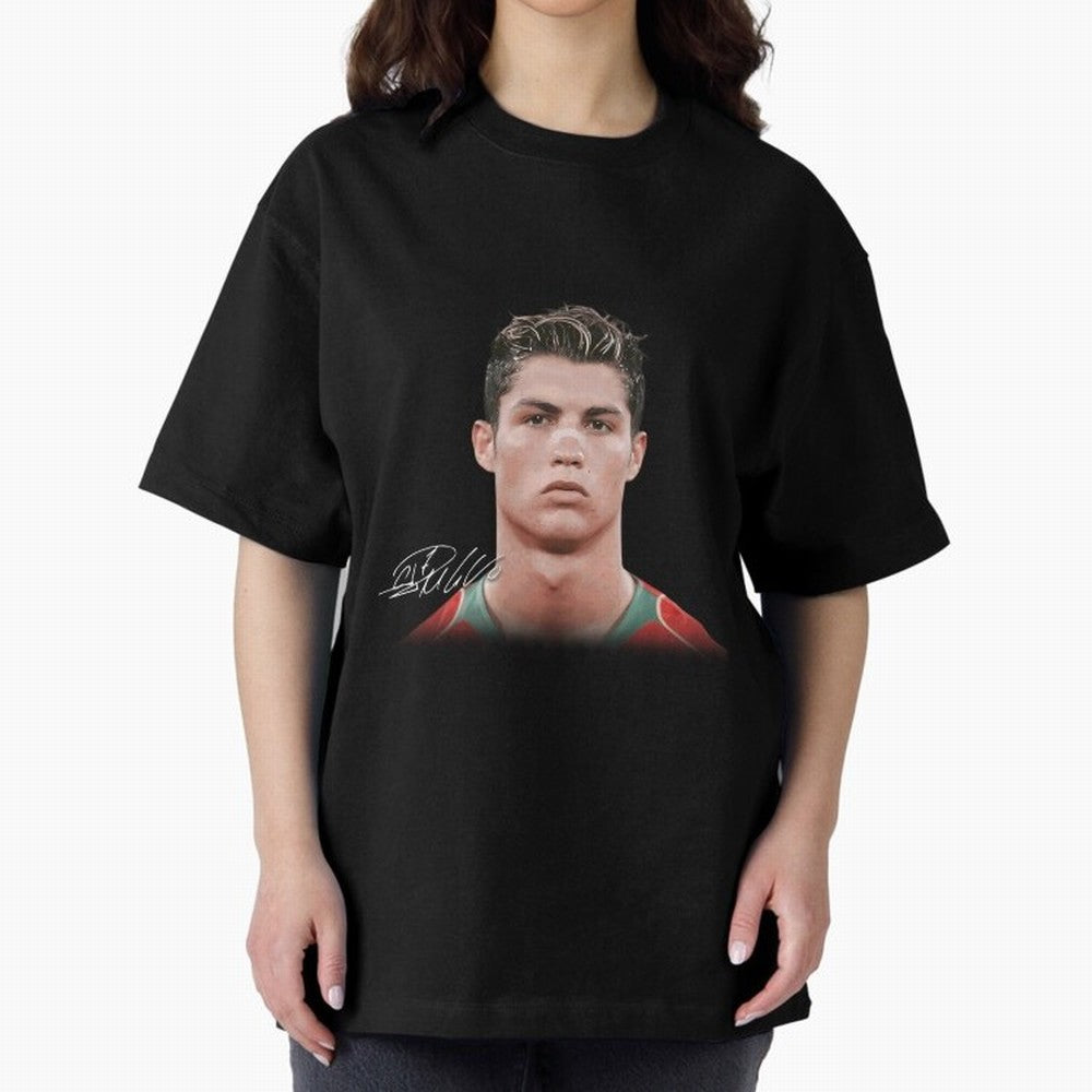 Cristiano Ronaldo Oversized T-Shirt Support the FIFA World Cup 2026 Group Stage Journey through Messi and Cristiano Ronaldo Highlights, Brazil Pride, Supporter Pride, Iconic Celebrations, Legendary Names and Global Match Day Energy; Perfect for