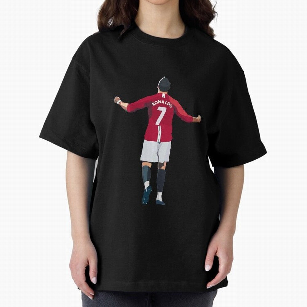 Cristiano Ronaldo Oversized T-Shirt Feel Match Day Hype around FIFA World Cup 2026 Group Stage, Haaland, Portugal, Spain and Germany, Match Day Excitement, Supporter Culture, Golden Goals and Global Football Passion; Made for Collectors Who Enjoy
