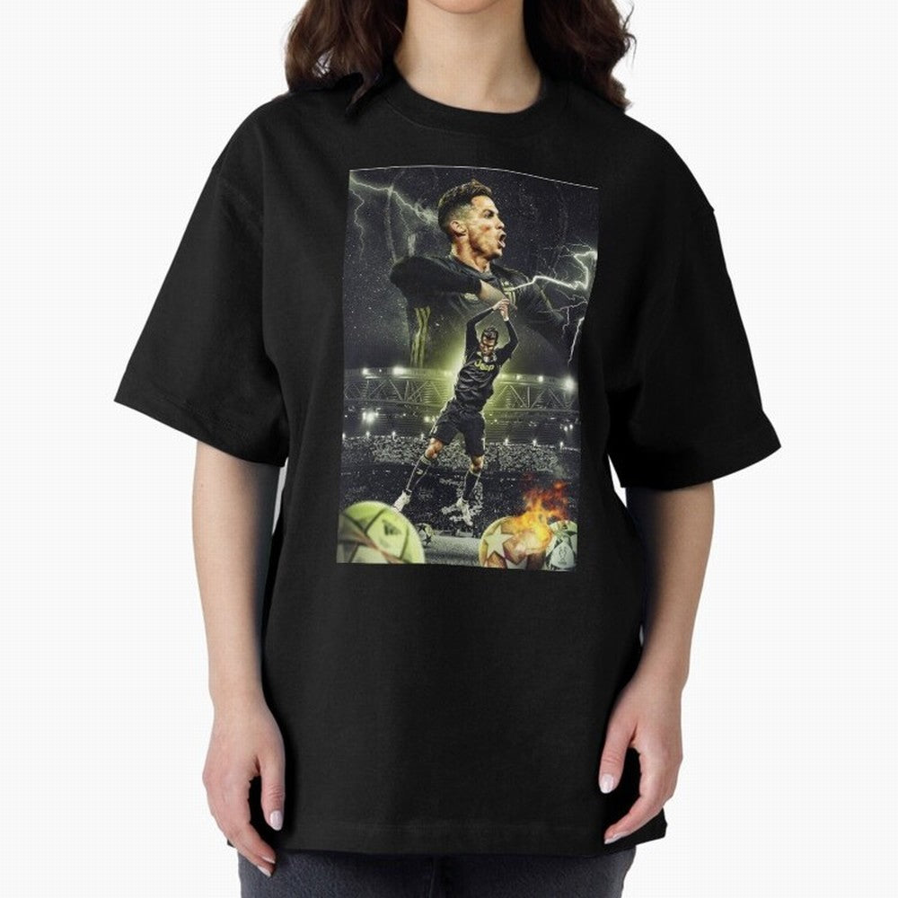 Ronaldo Illustration iPhone Case Oversized T-Shirt Show Fan Pride Across the FIFA World Cup 2026 USA Canada Mexico Journey through Messi and Cristiano Ronaldo Highlights, England Pride, Global Supporter Spirit, Legendary Goals, National Colors and