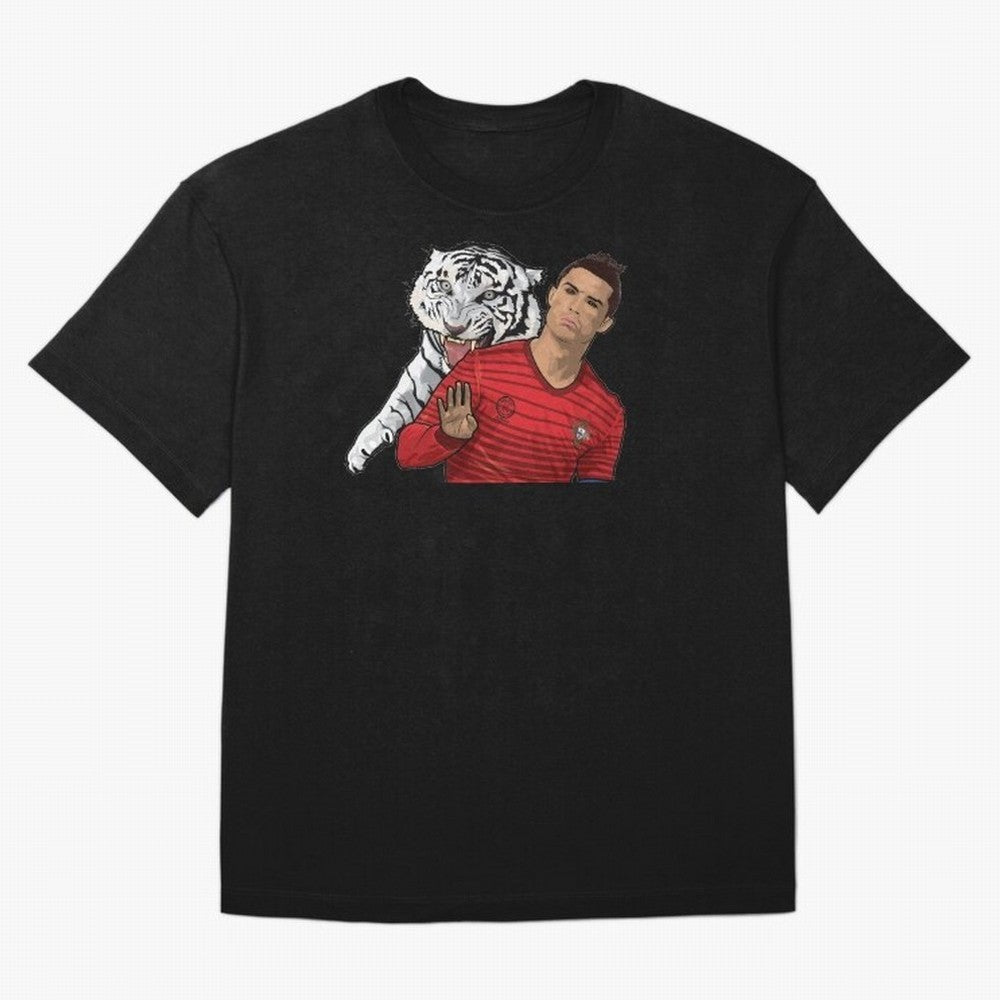Cristiano Ronaldo Oversized T-Shirt Make Game Day About Global Football Passion for FIFA World Cup 2026 USA Canada Mexico, Highlighting Messi, Neymar and Mbappe, Argentina, France and Brazil, Worldwide Fan Energy, Dramatic Goals, Stadium Lights and