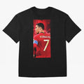 Cristiano Ronaldo Oversized T-Shirt Relive Global Football Passion for FIFA World Cup 2026 Group Stage, Made for Neymar, Brazil, Champion Mindset, Group Stage Buzz, Knockout Tension and Passionate Fan Culture; Great for Watch Parties, Sports Bars,