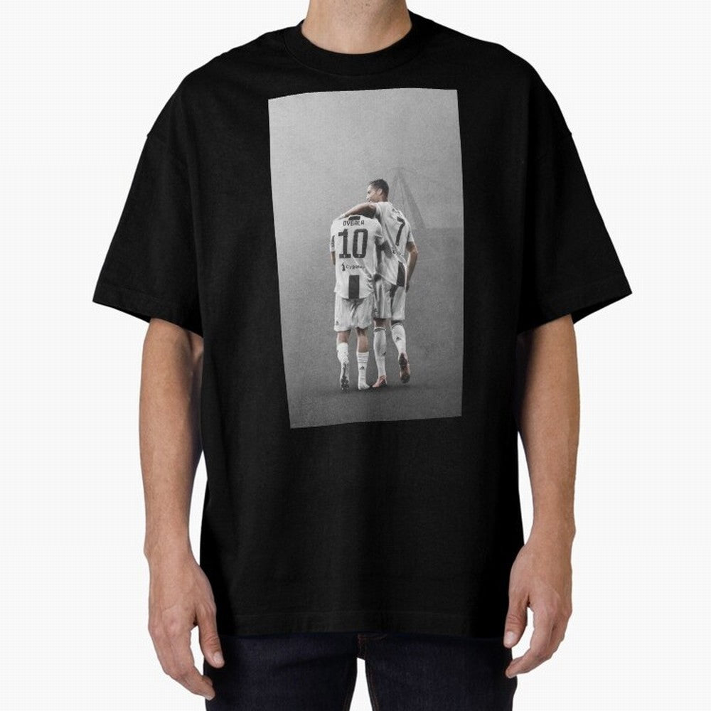 ronaldo with paulo dybala Oversized T-Shirt Build FIFA World Cup 2026 Group Stage for Fans of Cristiano Ronaldo and England and Germany, Bringing Vintage Soccer Flavor, Modern Football Stars, National Flags and Final Night Emotion; Built for