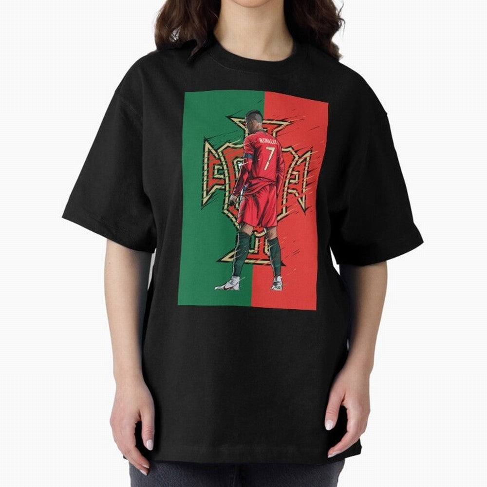 CR7 Portugal Oversized T-Shirt Live for the Drama of the FIFA World Cup 2026 Journey through Mbappe Highlights, England and Germany Pride, Match Day Excitement, Supporter Culture, Golden Goals and Global Football Passion; Made for Collectors Who