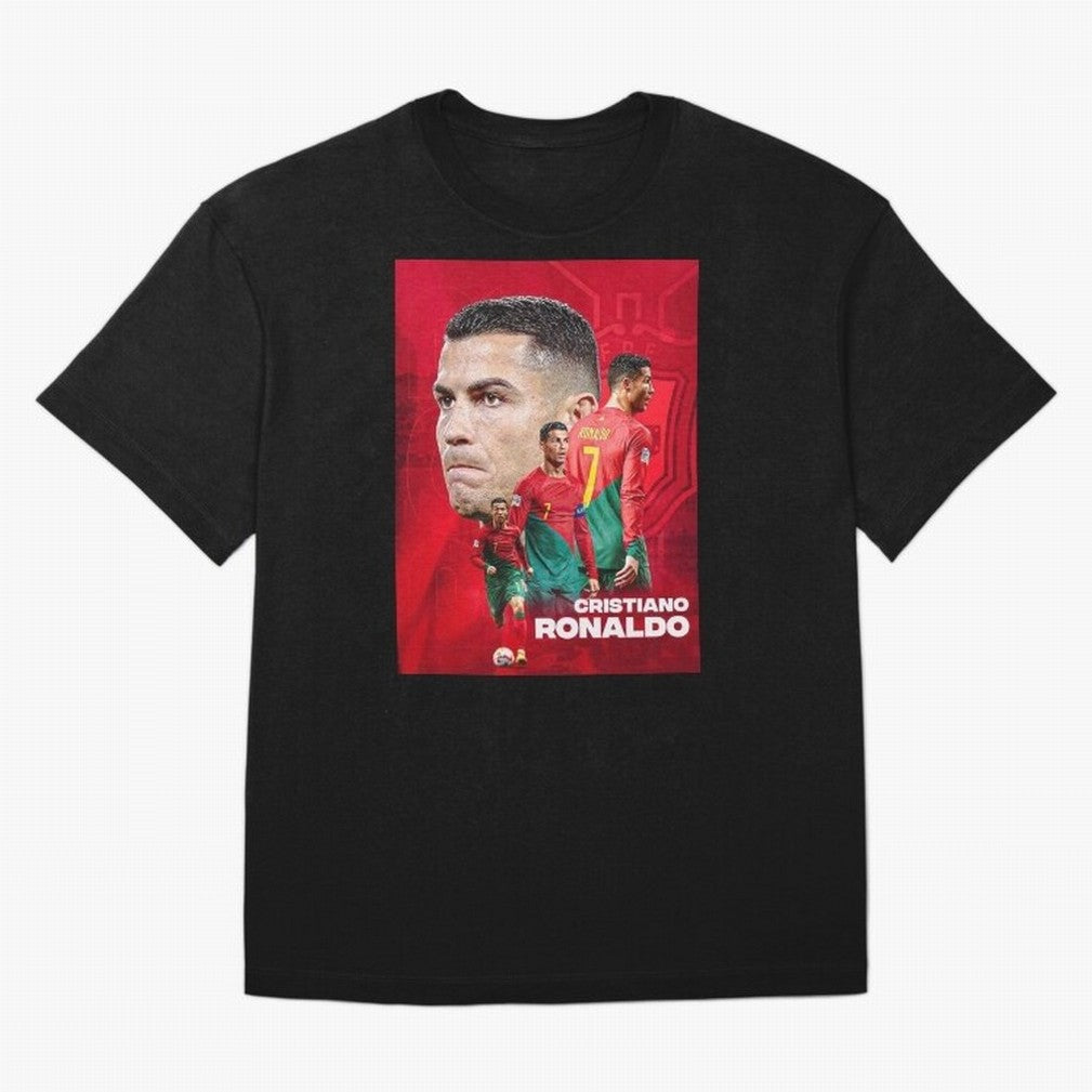 CRISTIANO RONALDO WORLD CUP 2022 Oversized T-Shirt Join Supporters Worldwide for FIFA World Cup 2026 Group Stage Spirit, Filled with France, CR7, Match Day Excitement, Supporter Culture, Golden Goals and Global Football Passion; Created for Match