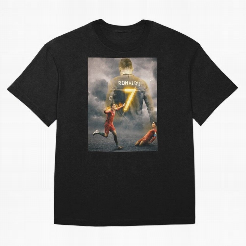 Art CR7 Wallpaper Oversized T-Shirt Relive Legendary Nights from Match Day Hype around FIFA World Cup 2026 Group Stage, Mbappe, Netherlands, Classic Soccer Heritage, Championship Pressure, Fan Loyalty and International Pride; Made for Collectors