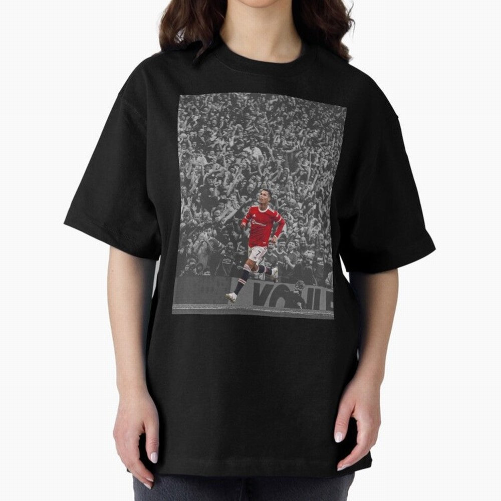 Ronaldo Cr7 Highlights Moment Manchester,Ronaldo Gifts,Ronaldo Cover,Ronaldo Prints Oversized T-Shirt Make Your Look Match Global Football Passion for FIFA World Cup 2026 Group Stage, Built around Messi, England, France and Netherlands, Soccer