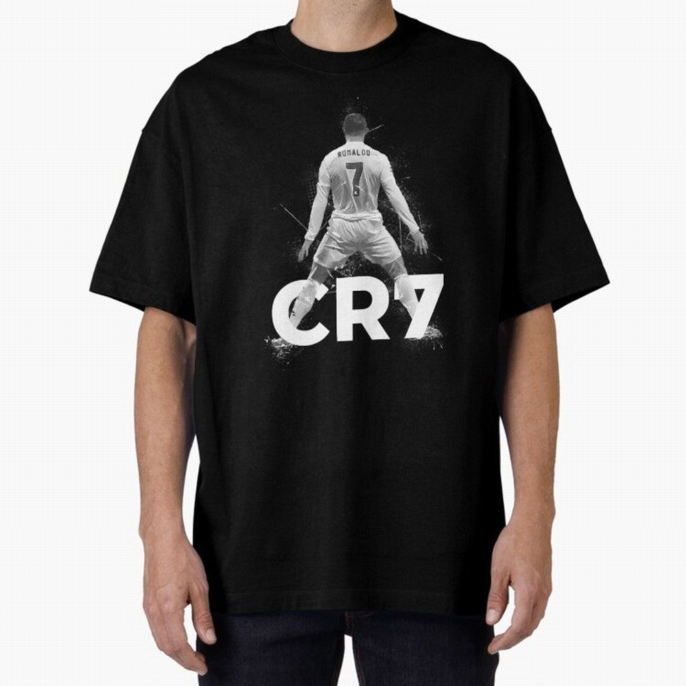 Cristiano Ronaldo CR7 Oversized T-Shirt Make Every Kick Count in FIFA World Cup 2026 Spirit, Featuring England and Germany, Mbappe, Worldwide Fan Energy, Dramatic Goals, Stadium Lights and Championship Celebrations; Perfect for People Who Love