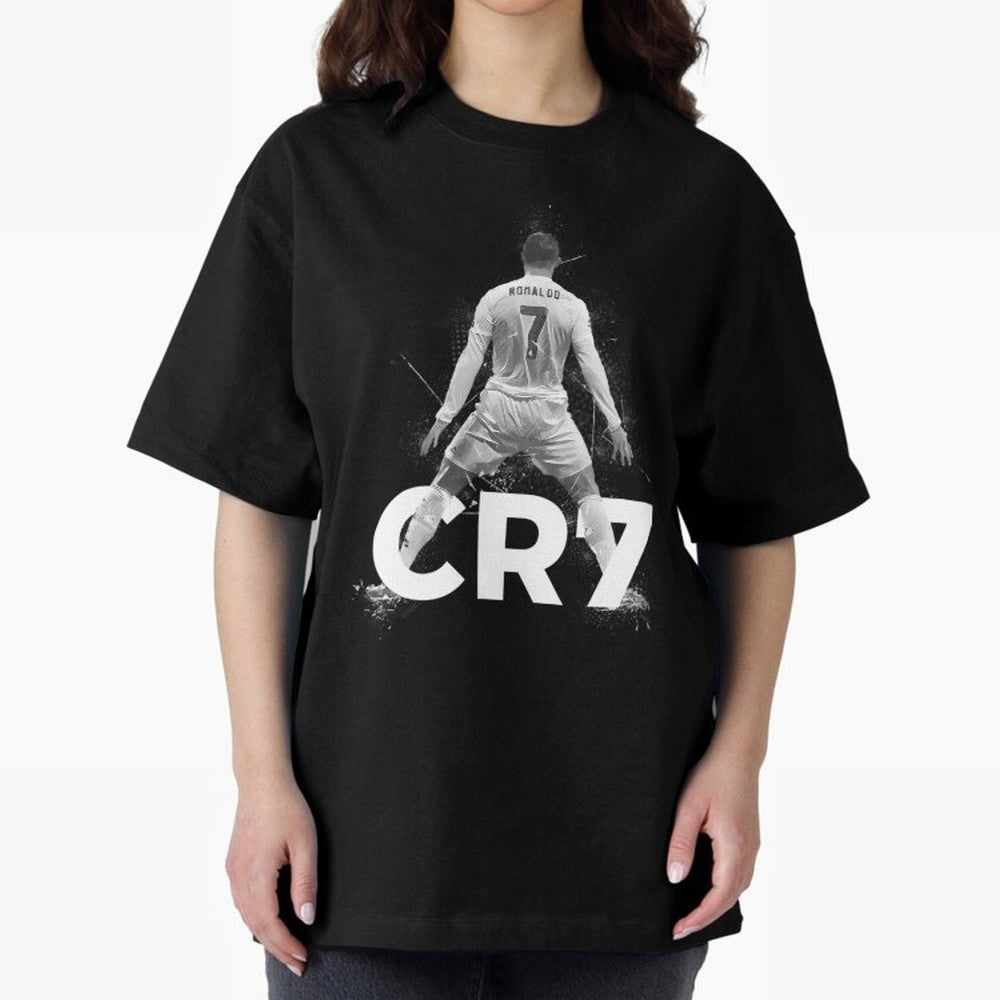 Cristiano Ronaldo CR7 Oversized T-Shirt Make Every Kick Count in FIFA World Cup 2026 Spirit, Featuring England and Germany, Mbappe, Worldwide Fan Energy, Dramatic Goals, Stadium Lights and Championship Celebrations; Perfect for People Who Love