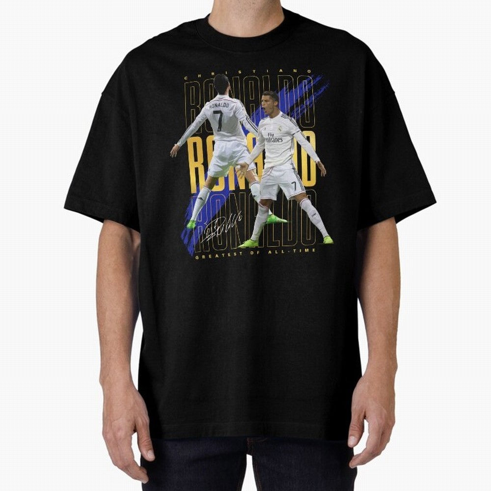 Cristiano Ronaldo Suuiii! Oversized T-Shirt Celebrate Rivalries and Pride in FIFA World Cup 2026 USA Canada Mexico Spirit, Made for Argentina and Brazil, Messi and Cristiano Ronaldo, Football Passion, Legendary Performances, Festival Vibes and