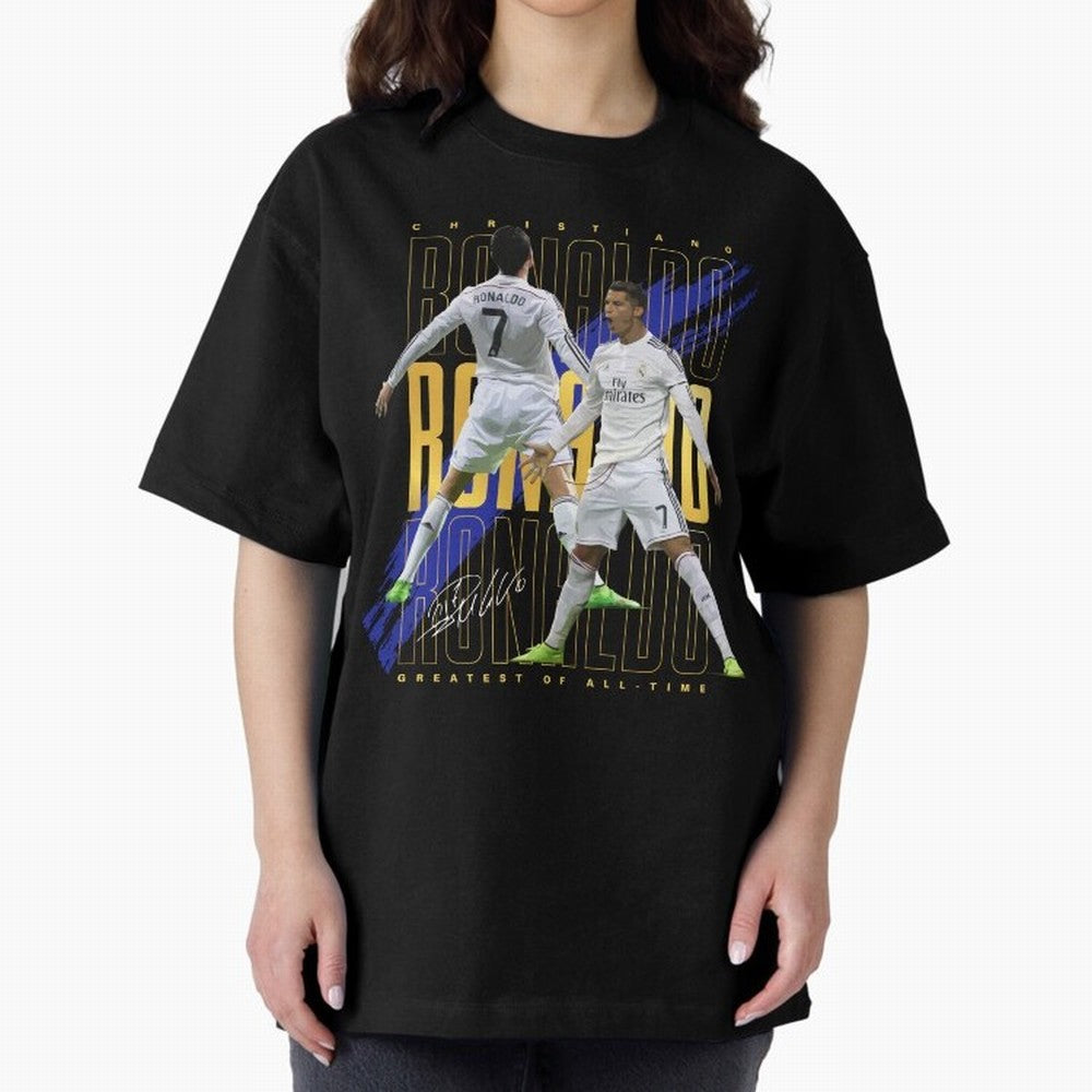 Cristiano Ronaldo Suuiii! Oversized T-Shirt Celebrate Rivalries and Pride in FIFA World Cup 2026 USA Canada Mexico Spirit, Made for Argentina and Brazil, Messi and Cristiano Ronaldo, Football Passion, Legendary Performances, Festival Vibes and