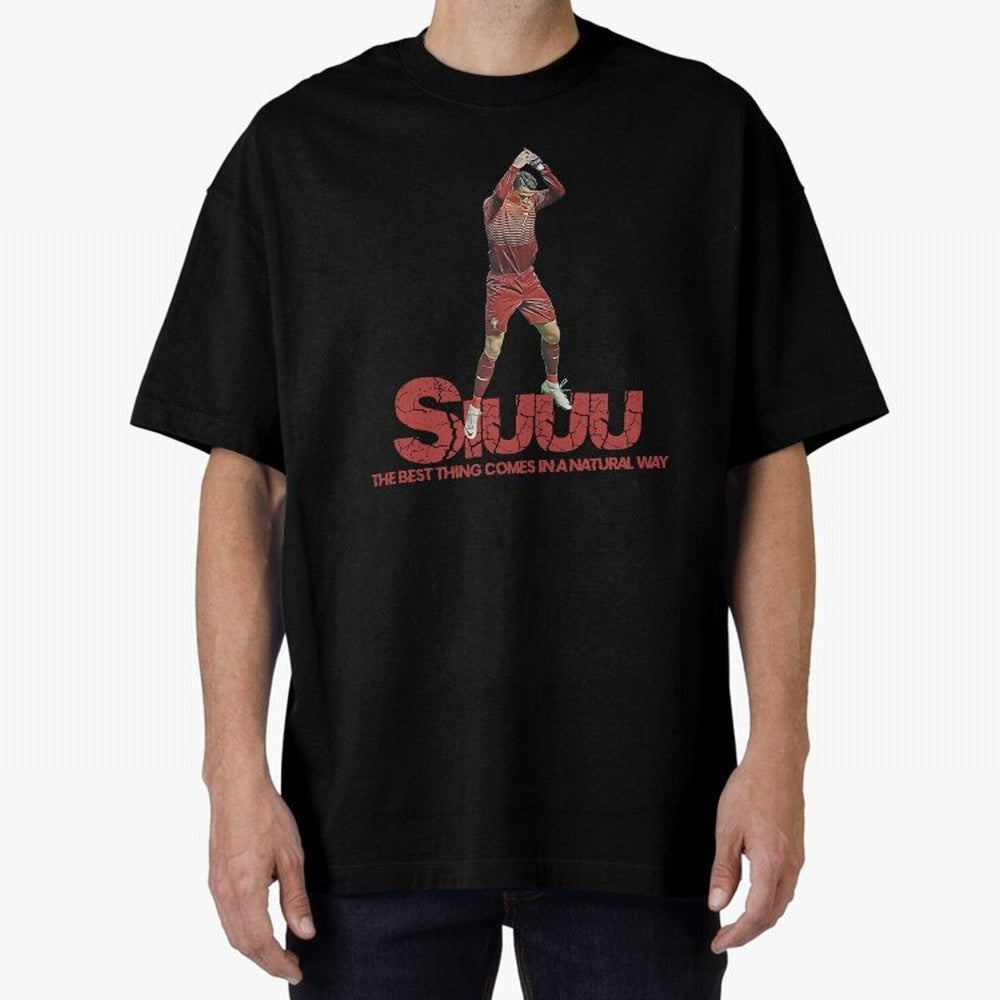Cr7 Ronaldo Siuuu Oversized T-Shirt Create the FIFA World Cup 2026 USA Canada Mexico Journey through Messi, CR7 and Mbappe Highlights, Portugal, Spain and Germany Pride, Football History, Final Match Energy, Crowd Noise and Once in a Lifetime