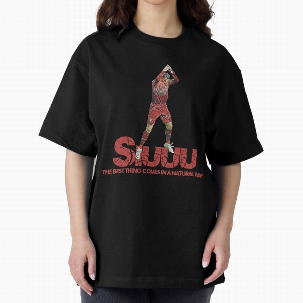 Cr7 Ronaldo Siuuu Oversized T-Shirt Create the FIFA World Cup 2026 USA Canada Mexico Journey through Messi, CR7 and Mbappe Highlights, Portugal, Spain and Germany Pride, Football History, Final Match Energy, Crowd Noise and Once in a Lifetime