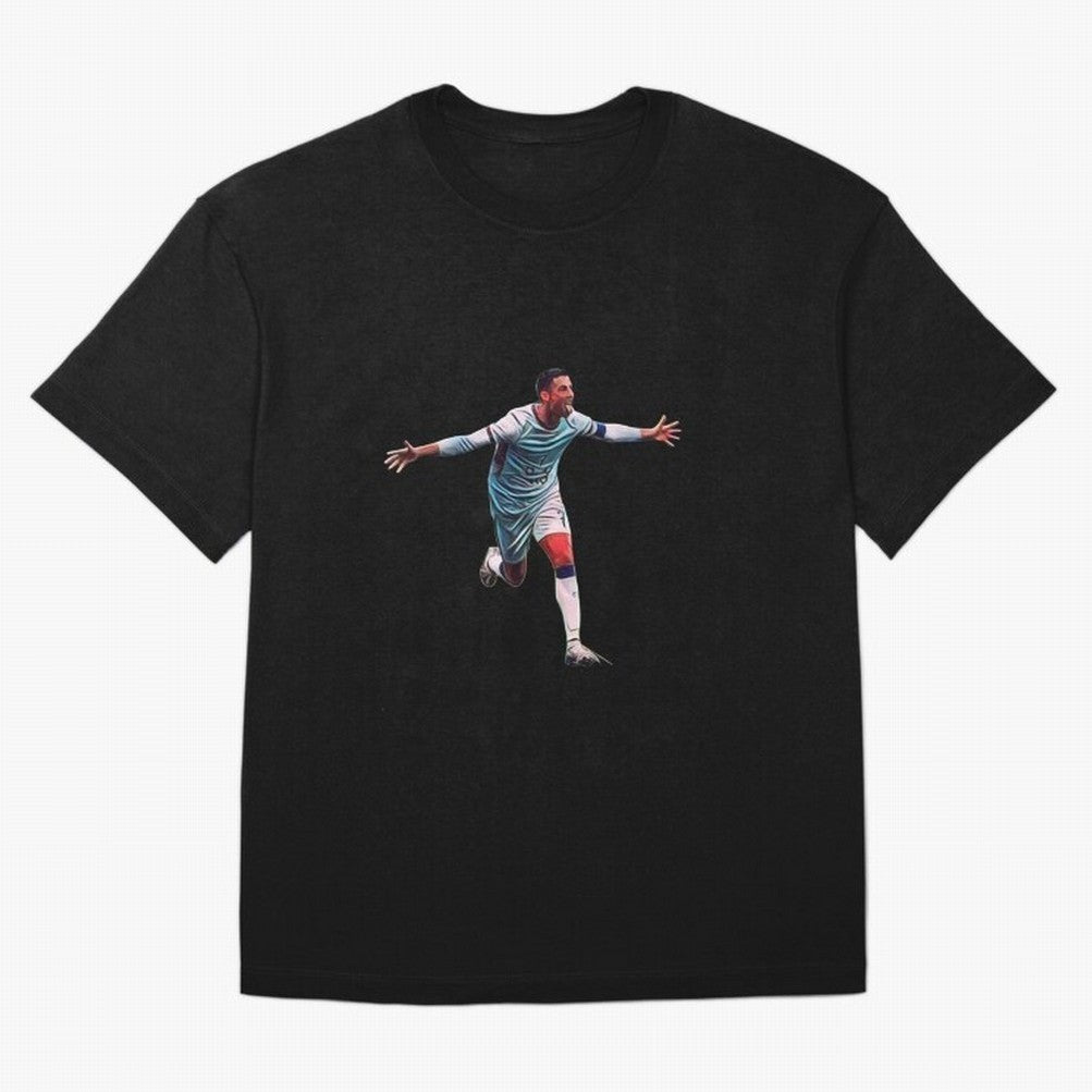 other celebration from the goat Oversized T-Shirt Support Your Favorite Stars during FIFA World Cup 2026 Group Stage for Fans of Mbappe and France and Portugal, Bringing Vintage Soccer Flavor, Modern Football Stars, National Flags and Final Night