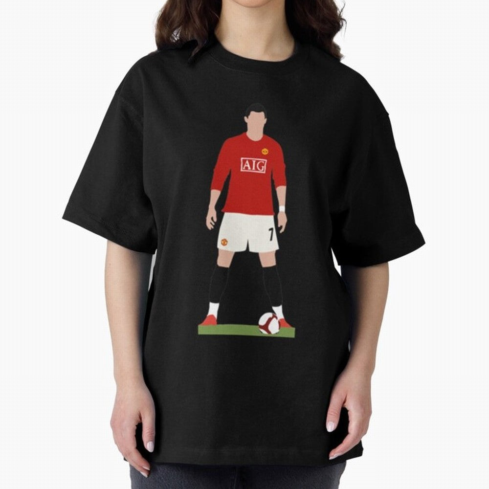 Cristiano Ronaldo Oversized T-Shirt Celebrate Unforgettable Nights in the FIFA World Cup 2026 USA Canada Mexico Journey through Messi, Neymar and Mbappe Highlights, England and Germany Pride, Football Festival Excitement, Trophy Ambitions, Country
