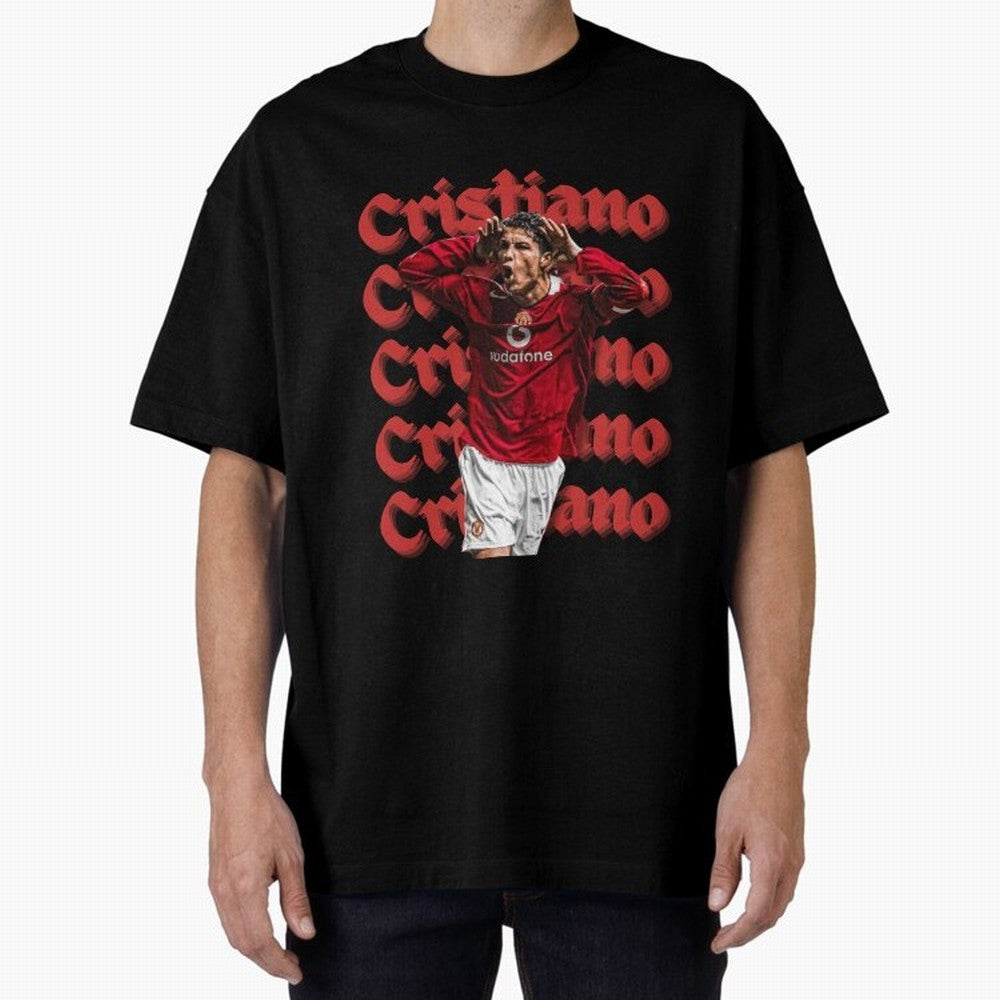CR7 Oversized T-Shirt Cheer through Every Moment of Global Football Passion for FIFA World Cup 2026 USA Canada Mexico, Made for Haaland and Mbappe, Spain and Netherlands, Football Festival Excitement, Trophy Ambitions, Country Rivalries and Star