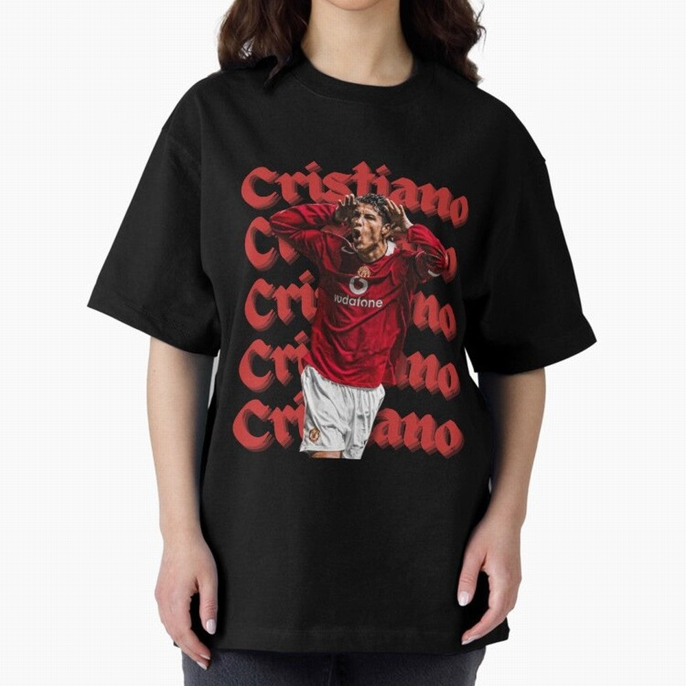CR7 Oversized T-Shirt Cheer through Every Moment of Global Football Passion for FIFA World Cup 2026 USA Canada Mexico, Made for Haaland and Mbappe, Spain and Netherlands, Football Festival Excitement, Trophy Ambitions, Country Rivalries and Star