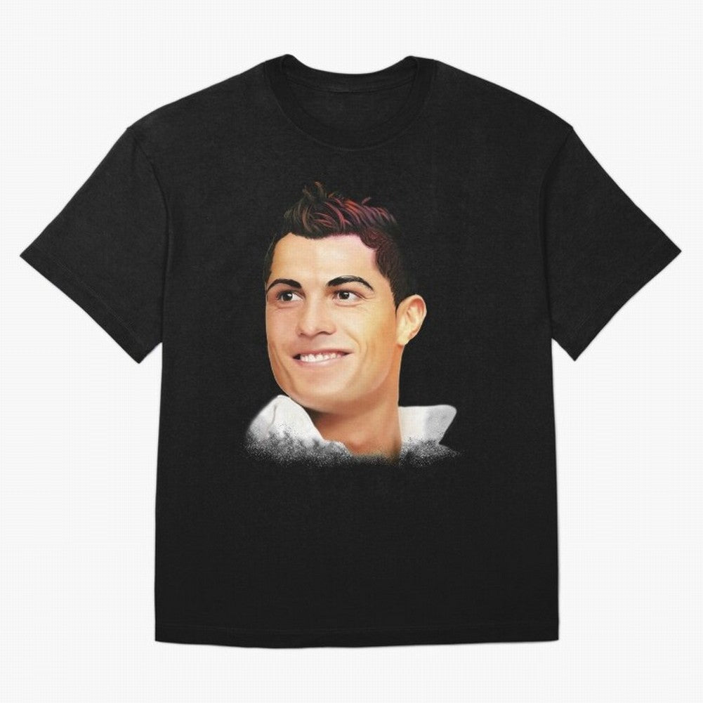 Cristiano Ronaldo CR7 | Digital Painting Oversized T-Shirt Honor Champions and Dreams in FIFA World Cup 2026 Group Stage Connected to Mbappe and Neymar, Brazil, Portugal and Argentina Energy, Football Passion, Legendary Performances, Festival Vibes