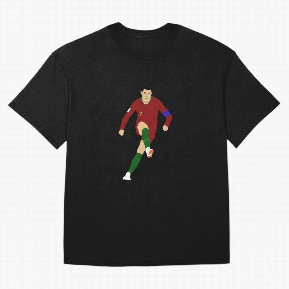Cristian Ronaldo Design - Portugal - Real Madrid - Illustration - Cartoon - T-Shirt - Shirt - Sticker - Phone Case - CR7 Oversized T-Shirt Keep Football History Alive during FIFA World Cup 2026 USA Canada Mexico Spirit, with Spain and Netherlands,
