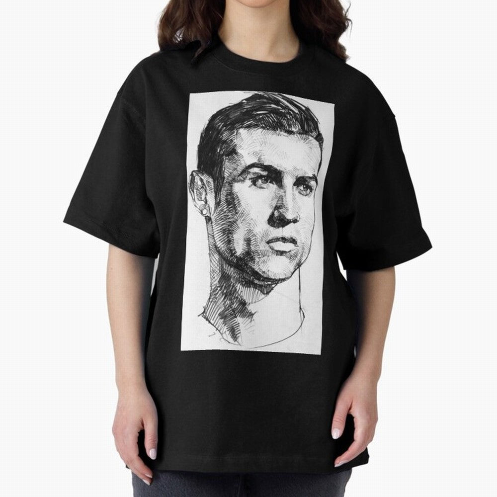 Cristiano Ronaldo CR7 Oversized T-Shirt Represent Football Lovers during FIFA World Cup 2026 USA Canada Mexico for Fans of Cristiano Ronaldo, Haaland and CR7 and England and Germany, Bringing Sports Nostalgia, International Competition, Famous