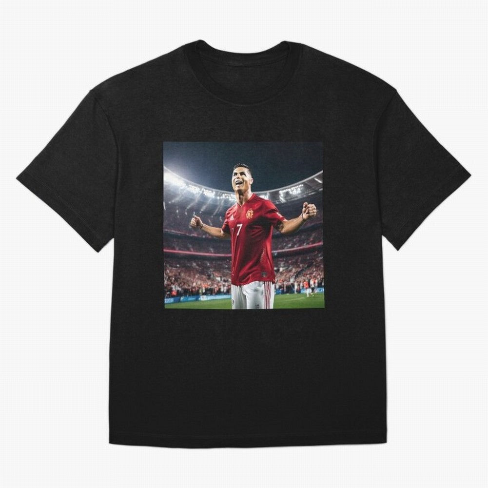 cristiano ronaldo celebrates goal Oversized T-Shirt Celebrate Every Goal in the FIFA World Cup 2026 Journey through Haaland Highlights, England and Germany Pride, Sports Nostalgia, International Competition, Famous Players and Unforgettable