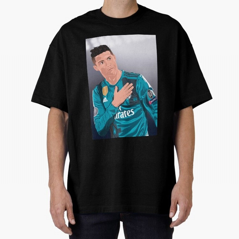 Cristiano Ronaldo Oversized T-Shirt Feel the Roar of Match Day Hype around FIFA World Cup 2026, Messi and Cristiano Ronaldo, Argentina and Brazil, Football History, Final Match Energy, Crowd Noise and Once in a Lifetime Moments; Built for