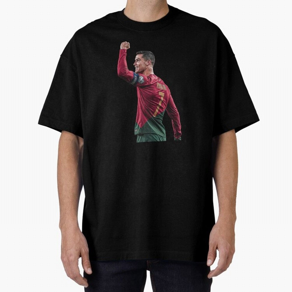 Cristiano Ronaldo Oversized T-Shirt Celebrate Supporters United by FIFA World Cup 2026 Group Stage Spirit, Celebrating England, France and Netherlands, Neymar, Haaland and Cristiano Ronaldo, Fan Favorite Moments, National Team Passion, Big Match