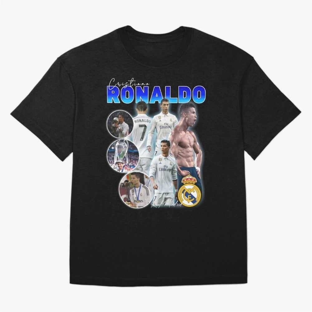 Cristiano Ronaldo Bootleg Oversized T-Shirt Remember FIFA World Cup 2026 Group Stage Featuring Messi and Cristiano Ronaldo, Portugal Energy, Football Passion, Legendary Performances, Festival Vibes and Supporter Community; Perfect for Fans,