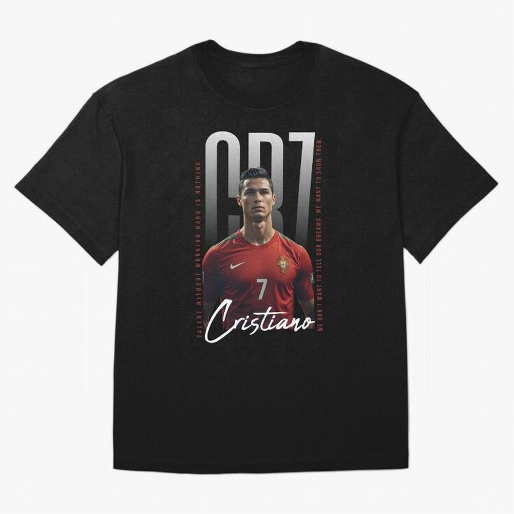 Cristiano Ronaldo Oversized T-Shirt Join the Countdown to Match Day Hype around FIFA World Cup 2026 USA Canada Mexico, CR7, Netherlands, Tournament Hype, Historic Matchups, Family Viewing Parties and Global Sports Pride; Great for Supporters Who