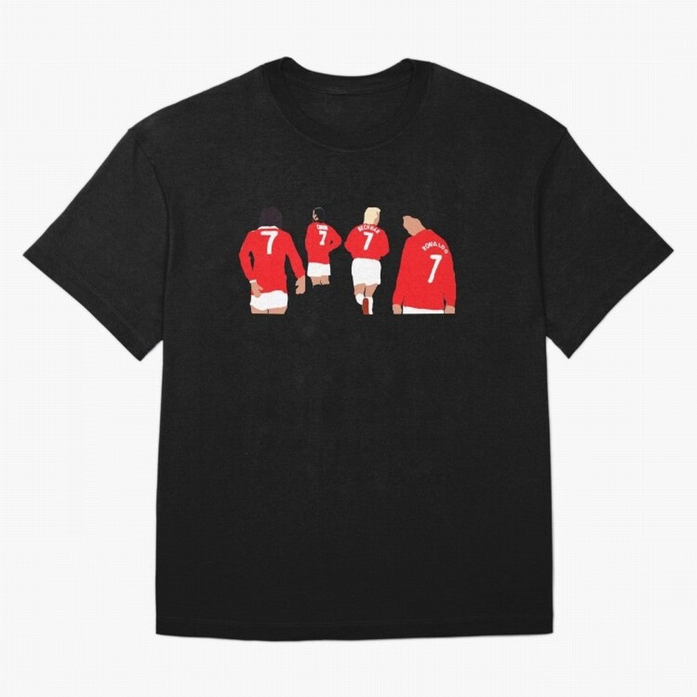 Manchester United Number 7 Legends Oversized T-Shirt Show Up for the Glory of Global Football Passion for FIFA World Cup 2026 Group Stage, Built around CR7, Portugal, Retro Football Energy, Iconic Rivalries, Trophy Chase Drama and Stadium