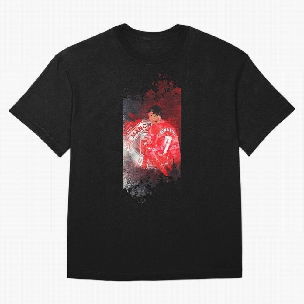 Ronaldo Illustration 002 Oversized T-Shirt Carry National Pride through FIFA World Cup 2026 Highlighting Messi, Argentina and Brazil Energy, Game Day Rituals, Football Legends, Country Pride and the Road to the Final; Ideal for Passionate Fans Who