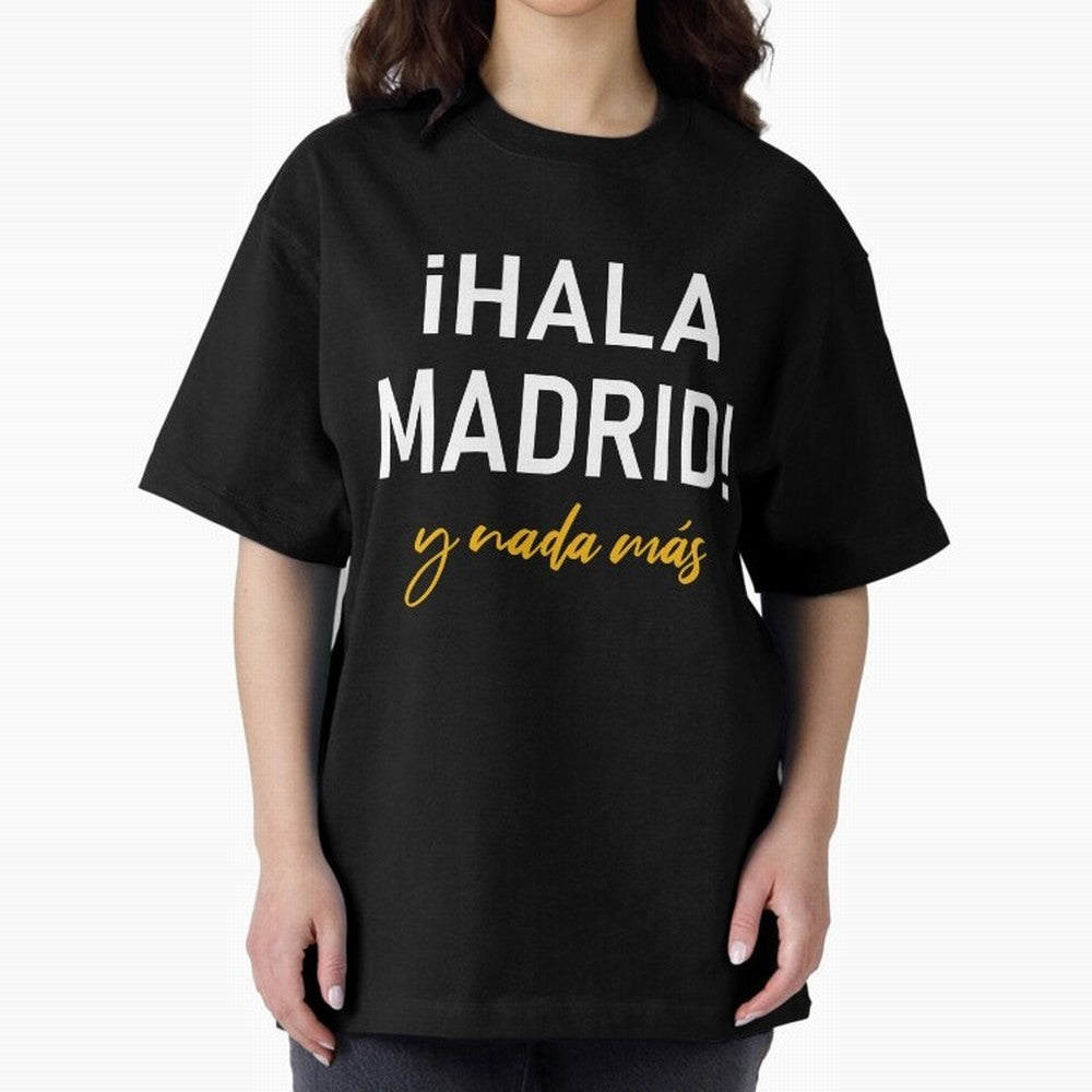 Hala Madrid Oversized T-Shirt Bring Match Day Fire to FIFA World Cup 2026 for Fans of Messi, CR7 and Mbappe and Portugal, Bringing Goal Celebration Energy, Supporter Heritage, Football Icons and Worldwide Tournament Joy; Ideal for Passionate Fans