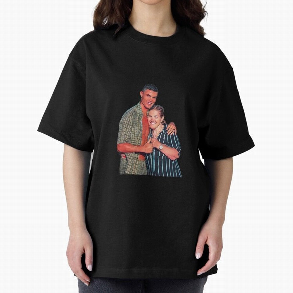 its criis with his mother Oversized T-Shirt Show Your Tournament Heart for FIFA World Cup 2026 Group Stage Spirit, with England and Germany, Messi and Cristiano Ronaldo, Classic Soccer Heritage, Championship Pressure, Fan Loyalty and International