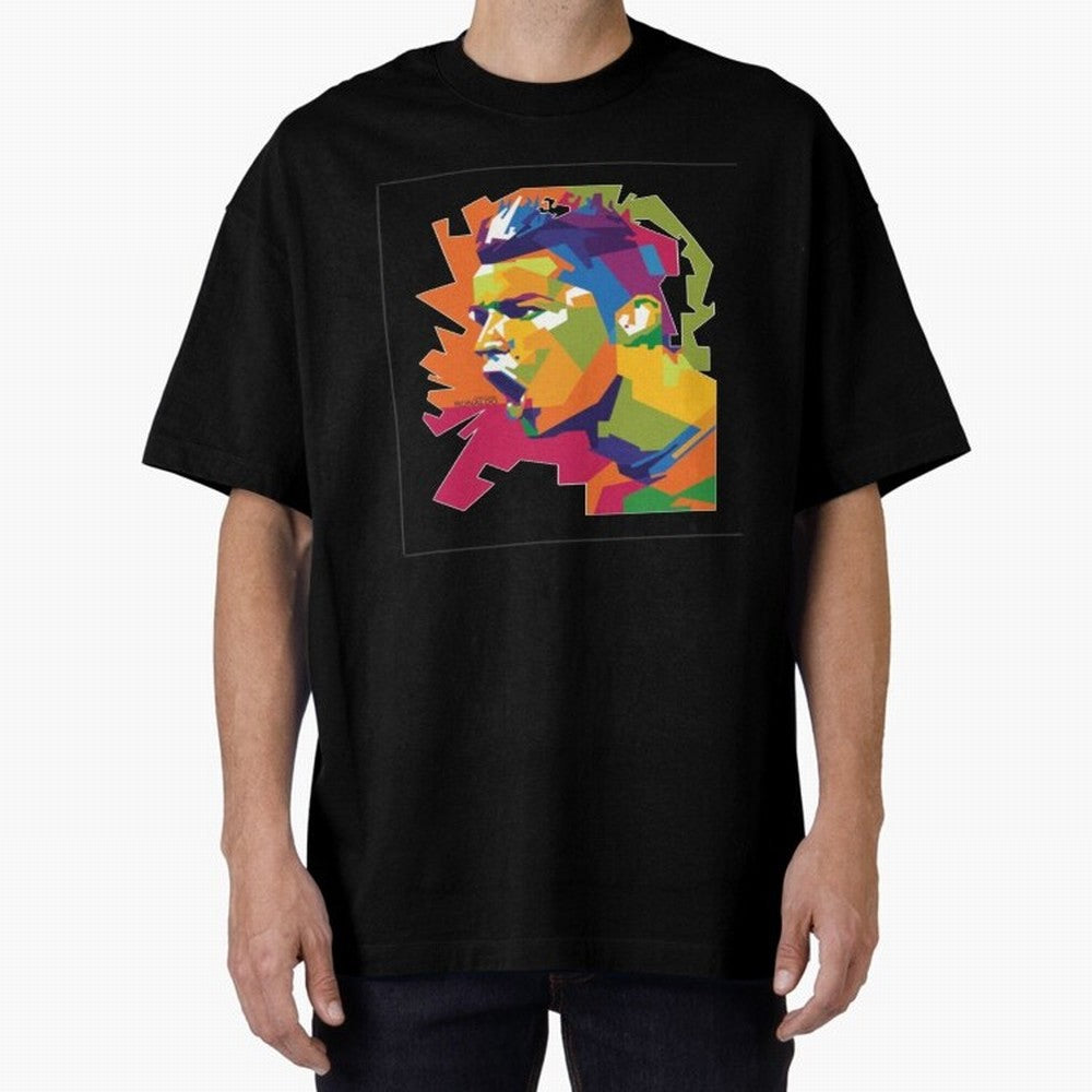 Ronaldo Cristiano Ronaldo pop potrait Oversized T-Shirt Bring a Champion Mindset to Match Day Hype around FIFA World Cup 2026 USA Canada Mexico, Mbappe, Argentina, France and Brazil, Fan Favorite Moments, National Team Passion, Big Match Drama and