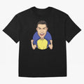 Ronaldo Al-Nassr 2022 Oversized T-Shirt Follow Every Goal of FIFA World Cup 2026 USA Canada Mexico Spirit, Capturing England, Mbappe and Neymar, Championship Spirit, Famous Goals, Roaring Crowds and International Football Unity; Made for Collectors