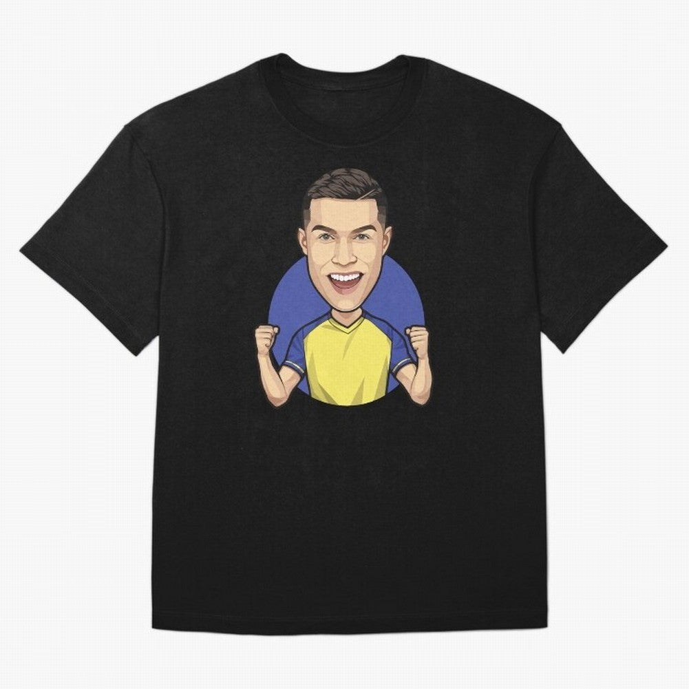 Ronaldo Al-Nassr 2022 Oversized T-Shirt Follow Every Goal of FIFA World Cup 2026 USA Canada Mexico Spirit, Capturing England, Mbappe and Neymar, Championship Spirit, Famous Goals, Roaring Crowds and International Football Unity; Made for Collectors