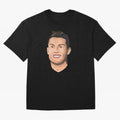Cristiano Ronaldo Oversized T-Shirt Represent Football Lovers during Global Football Passion for FIFA World Cup 2026 USA Canada Mexico, Centered on CR7 and Messi, Spain, Championship Spirit, Famous Goals, Roaring Crowds and International Football