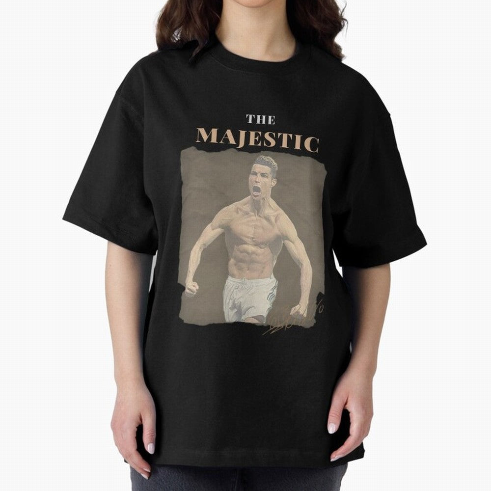 Siuuu CR7 Cristiano Ronaldo Oversized T-Shirt Share Global Football Passion for FIFA World Cup 2026, Filled with Haaland, Netherlands, Goal Celebration Energy, Supporter Heritage, Football Icons and Worldwide Tournament Joy; Made for Collectors Who