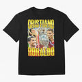 Cristiano Ronaldo CR7 SIUUU El Bicho Vintage Retro Design Oversized T-Shirt Carry FIFA World Cup 2026 Group Stage for Fans of Mbappe and Neymar and Argentina and Brazil, Bringing Worldwide Fan Energy, Dramatic Goals, Stadium Lights and Championship