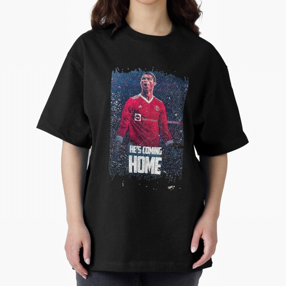 Cristiano Ronaldo Cristiano Ronaldoo Oversized T-Shirt Represent Match Day Hype around FIFA World Cup 2026, Messi, Neymar and Mbappe, France and Portugal, Stadium Memories, Football Loyalty, International Chants and Championship Tradition; Perfect