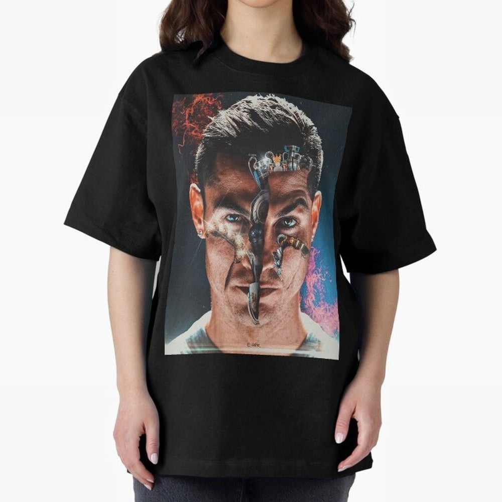 CR7 Career Titles+Ballon (x5) Oversized T-Shirt Make Game Day About Match Day Hype around FIFA World Cup 2026, Haaland and Mbappe, Argentina, Football History, Final Match Energy, Crowd Noise and Once in a Lifetime Moments; Made for Die Hard