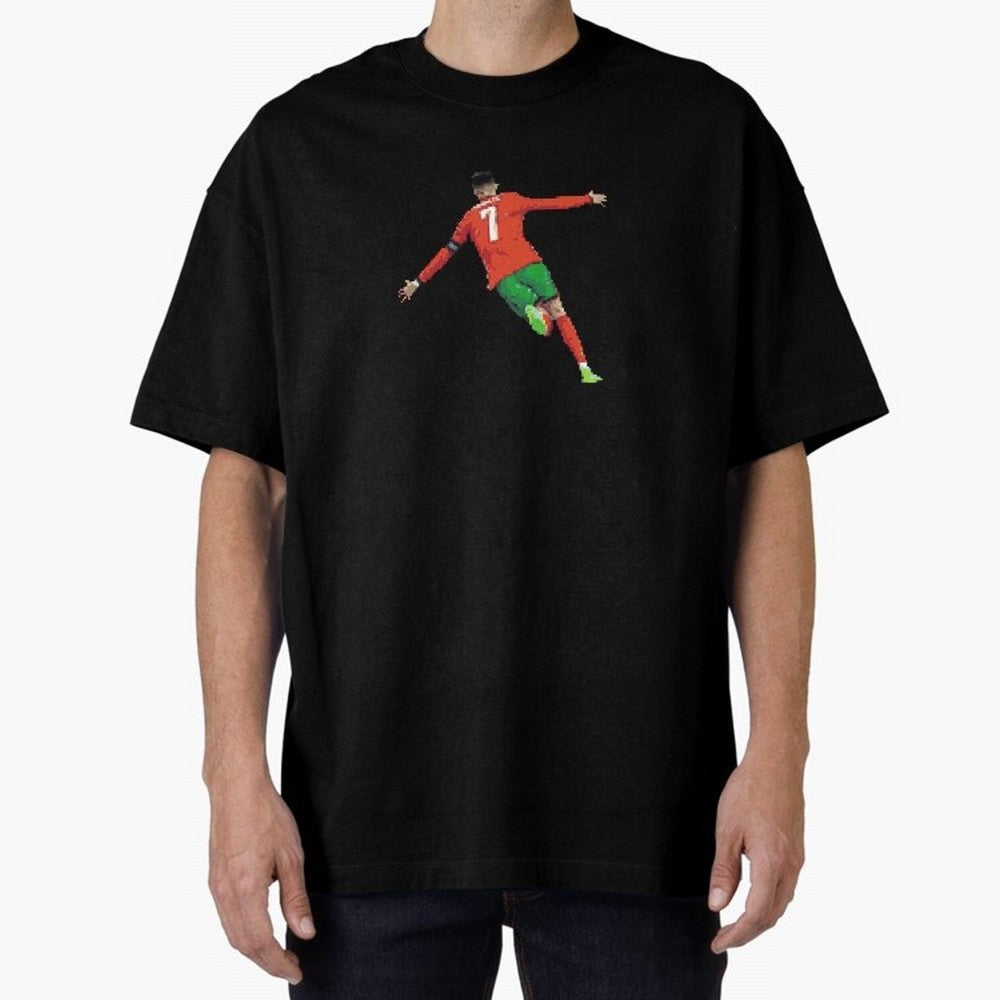 Cristiano Ronaldo Oversized T-Shirt Turn Football Passion into Global Football Passion for FIFA World Cup 2026 USA Canada Mexico, Made for Messi, Neymar and Mbappe, England, Goal Celebration Energy, Supporter Heritage, Football Icons and Worldwide