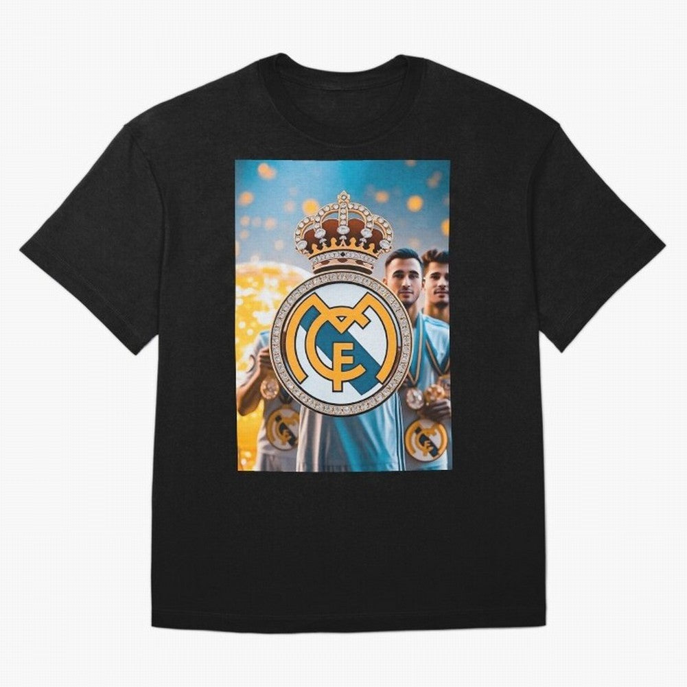 El Medall¨®n Del Real Madrid Oversized T-Shirt Turn Up for FIFA World Cup 2026 USA Canada Mexico for Fans of Neymar, Haaland and Cristiano Ronaldo and Argentina and Brazil, Bringing Classic Soccer Heritage, Championship Pressure, Fan Loyalty and