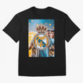El Medall¨®n Del Real Madrid Oversized T-Shirt Turn Up for FIFA World Cup 2026 USA Canada Mexico for Fans of Neymar, Haaland and Cristiano Ronaldo and Argentina and Brazil, Bringing Classic Soccer Heritage, Championship Pressure, Fan Loyalty and