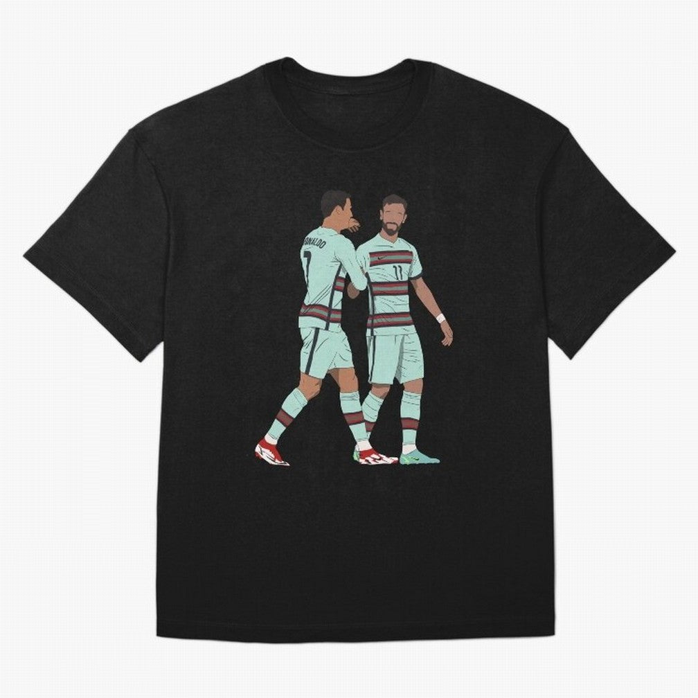 Cristiano Ronaldo & Bruno Fernandes Portugal Oversized T-Shirt Carry the Dream of FIFA World Cup 2026 Group Stage Connected to Neymar, Haaland and Cristiano Ronaldo, Brazil Energy, Football History, Final Match Energy, Crowd Noise and Once in a