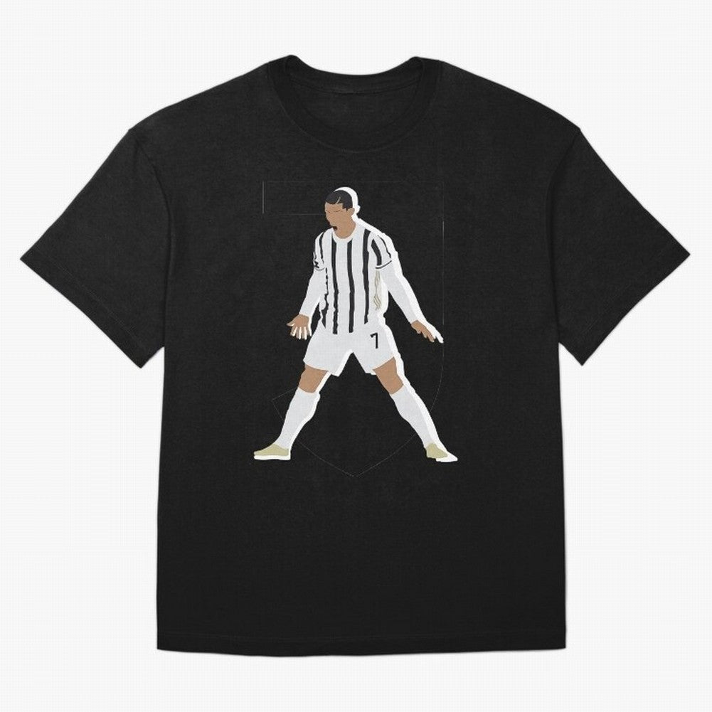 Cristiano Ronaldo 3 Oversized T-Shirt Fuel Your Fan Pride for FIFA World Cup 2026 Group Stage for Fans of Haaland and Portugal, Spain and Germany, Bringing Championship Spirit, Famous Goals, Roaring Crowds and International Football Unity; Perfect