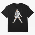 Cristiano Ronaldo 3 Oversized T-Shirt Fuel Your Fan Pride for FIFA World Cup 2026 Group Stage for Fans of Haaland and Portugal, Spain and Germany, Bringing Championship Spirit, Famous Goals, Roaring Crowds and International Football Unity; Perfect