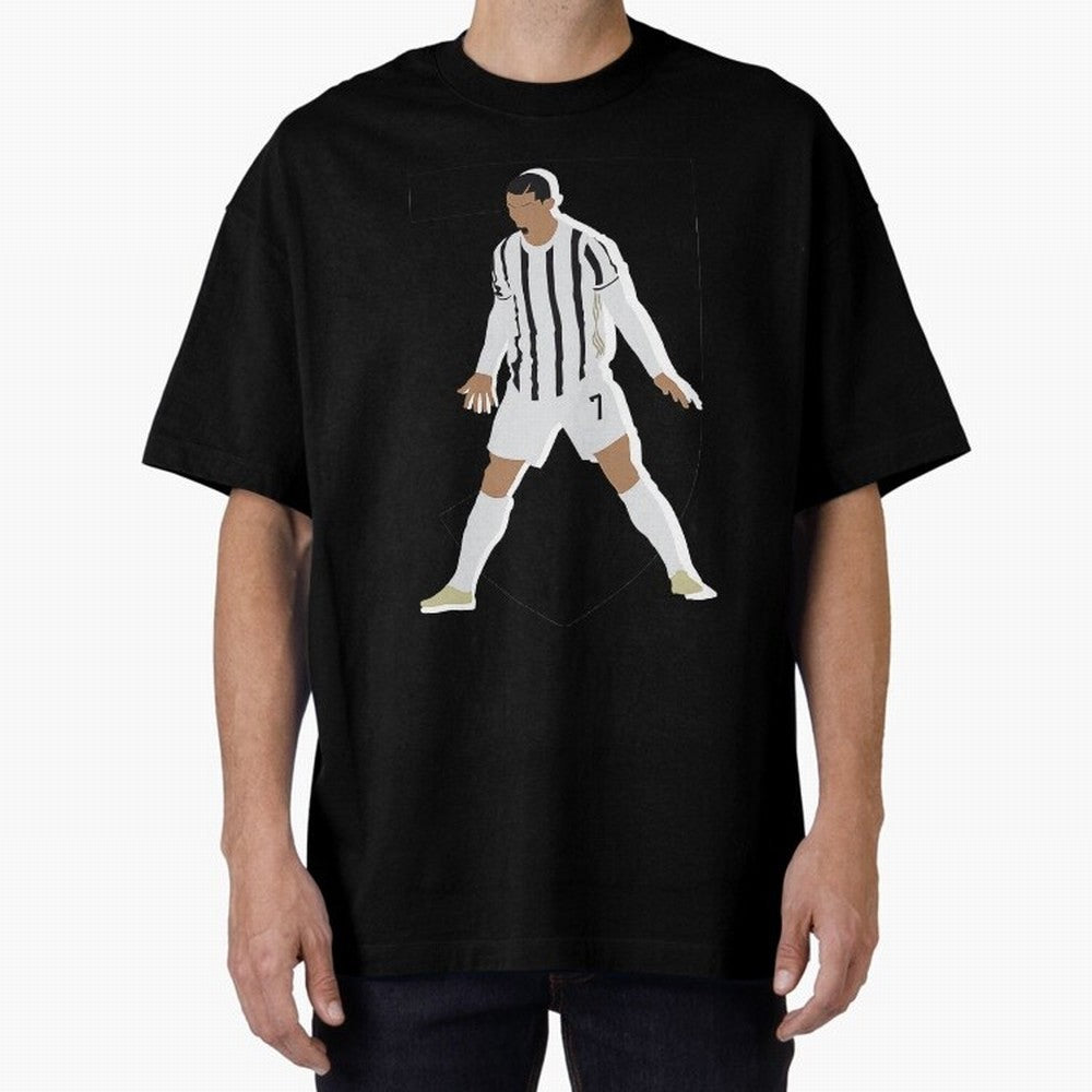 Cristiano Ronaldo 3 Oversized T-Shirt Fuel Your Fan Pride for FIFA World Cup 2026 Group Stage for Fans of Haaland and Portugal, Spain and Germany, Bringing Championship Spirit, Famous Goals, Roaring Crowds and International Football Unity; Perfect
